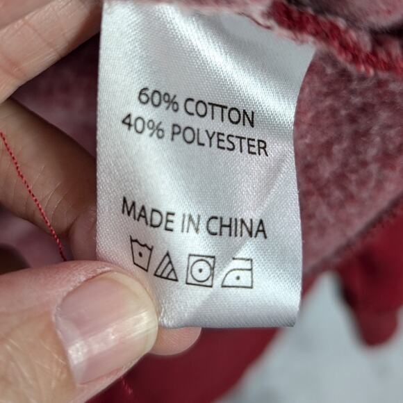 Razorbacks Hoodie Womens Medium Sweatshirt Pullover Arkansas Hogs Red Sports - Picture 3 of 9